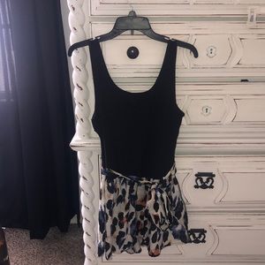 Cute print shorts romper